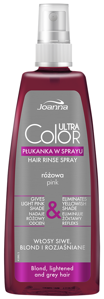 Płukanka w sprayu do włosów Joanna Professional Ultra Color  Różowa 150 ml